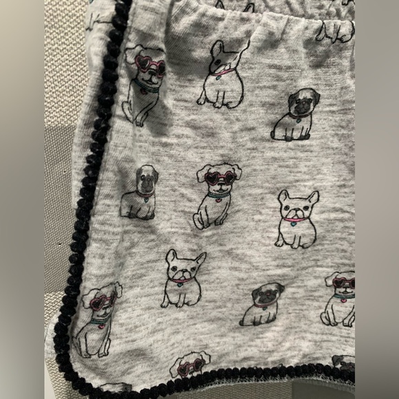 Cotton, Dog shorts from Justice.  With black trim detail. - Picture 4 of 5